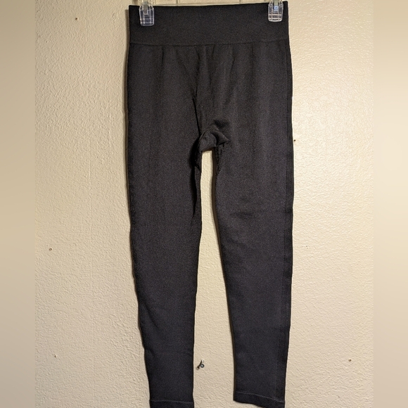 goqq Women's Black Leggings Large Size Pre-owned - Picture 1 of 7